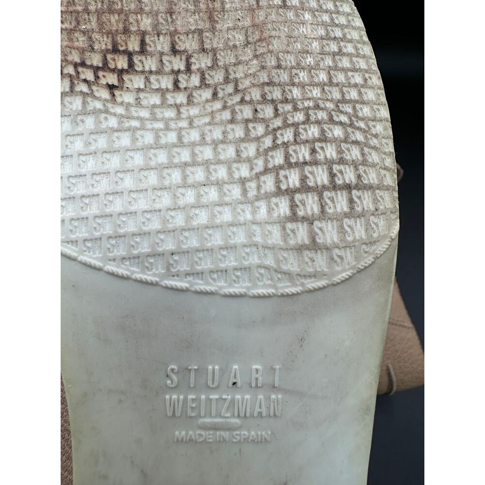 Stuart Weitzman Schooldays Two-Tone Loafers Women's 11 Beige White Slip-On - Picture 6 of 7
